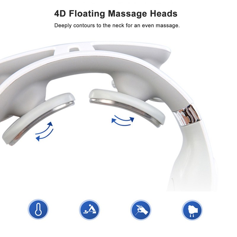 Electric Pulse Heating Neck Massager with 4D Floating Heads 3