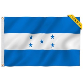Honduras Flag,Honduras Flag 3x5,Heavy Duty Honduras Outdoor Flag,Nylon Hoduras Embroidered Flag,Double Sided Honduras Flag for Outside,Durable Honduras Flag with Brass Grommets