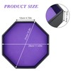 Gesserit Dice Board with Felt Pad, Purple Felt Lined PU