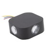 4 Sided Luminous Wall Lamp Double Head Waterproof LED White