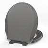 Aünsffer Round Toilet Seat, 16.5inch, Soft Close Quiet, No Alam,