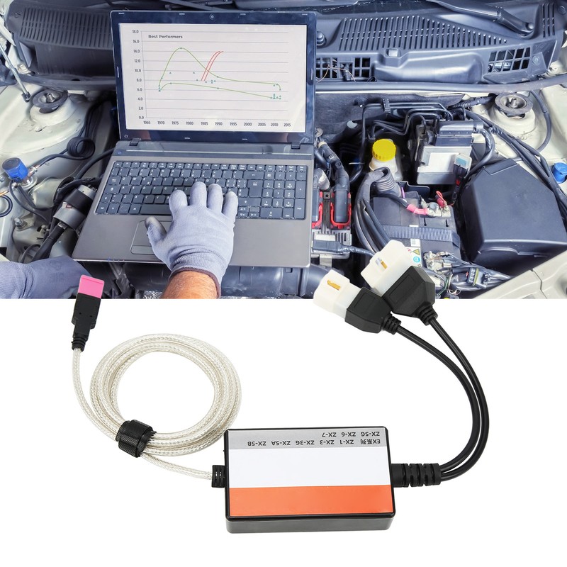 Excavator Diagnostic Cable Accurate Flexible Replacement For Hitachi V3.10 Dr.ZAX200