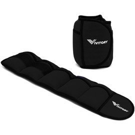 Vivitory Adjustable Ankle Weights for Women & Men, Leg Weights 2 to 10 Lbs, Arm Weights, Ankle Wrist Weights Set for Strength Training, Jogging, Gymnastics, Aerobics, Physical Therapy