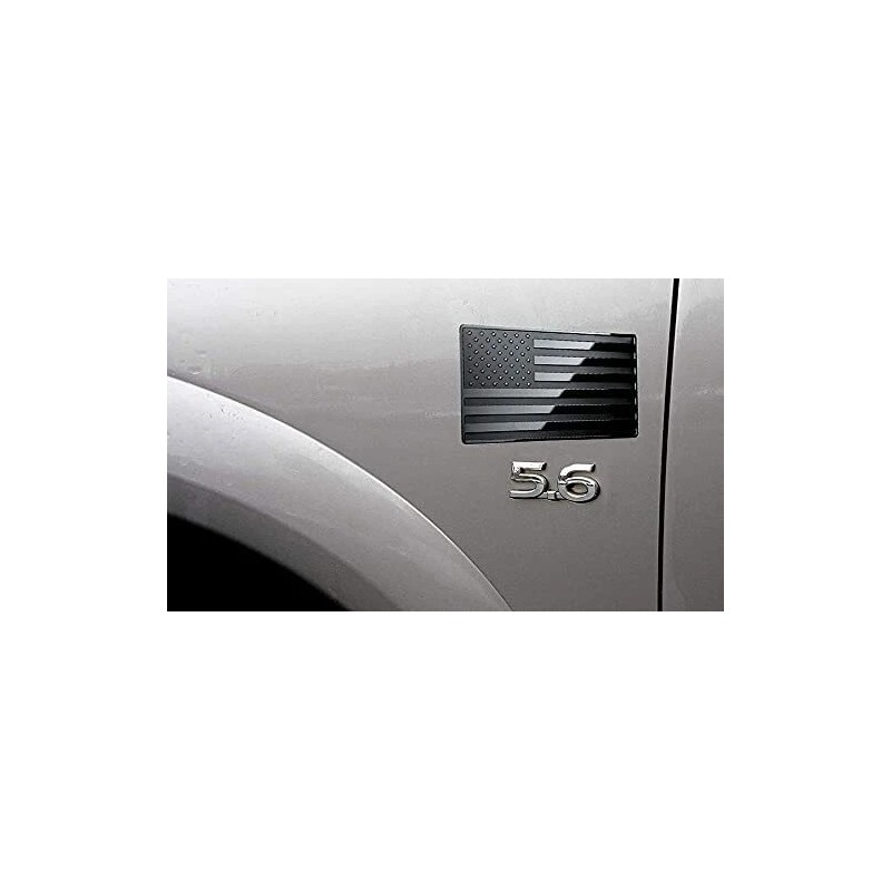 US Black Flag Fender Emblem for Cars, Trucks 5"x3" 1pcs