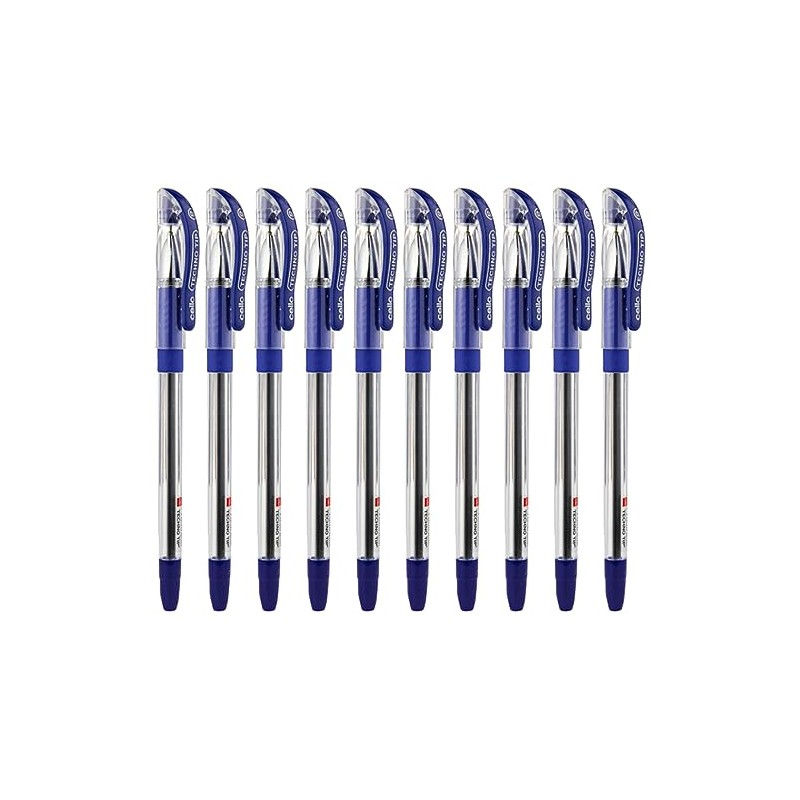 1 X 10 Cello Technotip PEN Top Ball Point 0.6
