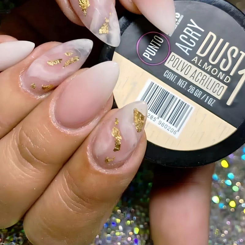 Punto Nails Polvo Acrilico Almond Punto Nails 1oz Makeup 30g