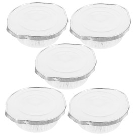 BESPORTBLE Aluminum Foil Pans Lids Roasting Pan Covers Versatile Aluminum Foil Ramekin 5 Pack