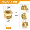 Brass Reducer, 3/8 Inch Male Thread x 1/8 Inch Female