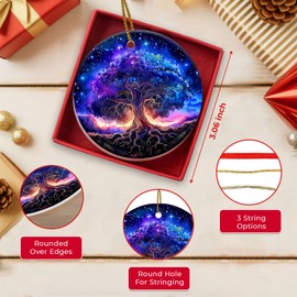 Christmas Ornament, Stained Glass Ornament, Christmas Decorations for Tree, Holiday Ornament, Unique Gift Idea for Thanksgiving Occasion