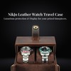 Nik Jo Dual-Opening Leather Watch Box with Detachable Cushions –