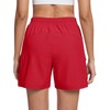 MAGCOMSEN Womens Cargo Shorts Quick Dry Lightweight Red Hiking Golf
