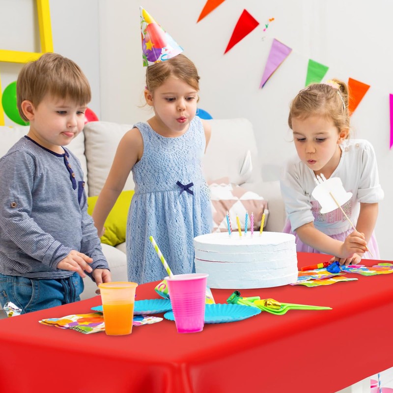 Red Table Cloth Party,Outdoor Table Cloth,Birthday Table Cloth,Table Cloth Wipe