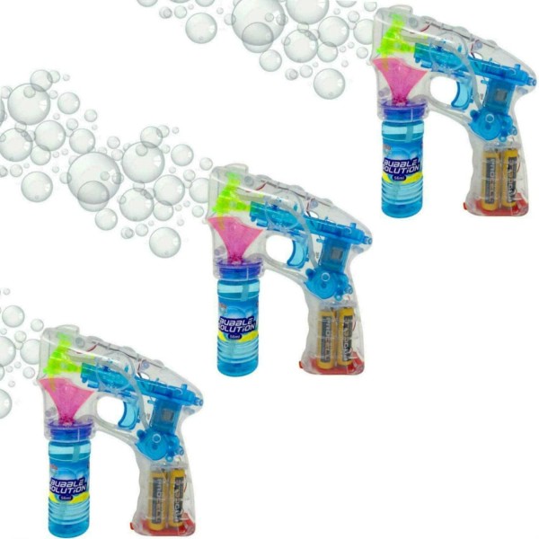SkyCo Bubble Gun – 3-Piece Set Bubble Machine for Kids