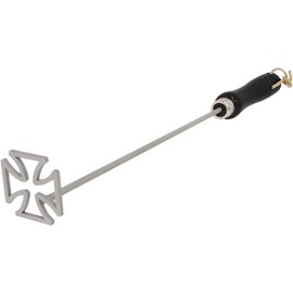 BBQ Fans Maltese Cross Branding Iron for Steak, Buns, Wood & Leather | Includes Pine Gift Box & Wood Steak Plate