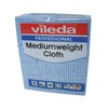 Vileda 106399 Medium Weight Cloth, Blue (Pack of 10)