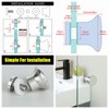 Alise Shower Glass Door Handle,Sliding Shower Doors Knob Pull Hardware