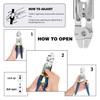 Sanuke Wire Rope Crimping Kit, Cable Swaging Tool Crimps up
