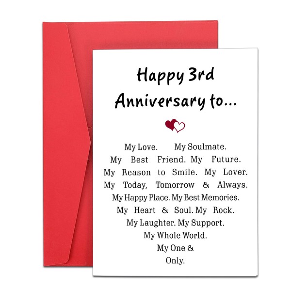 Valentines Day Gifts for Men Women Him Her Anniversary Card