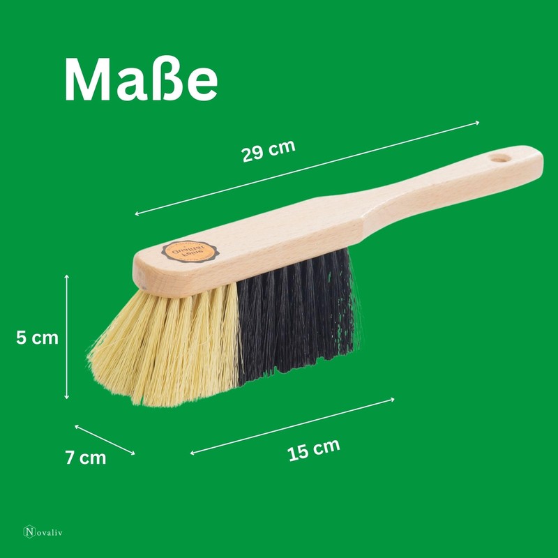 Novaliv Hand brush, fine plastic bristles, hand sweeper