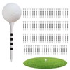 Wooden Golf Tees | 100-Piece Wooden Golf Mark Long Golf
