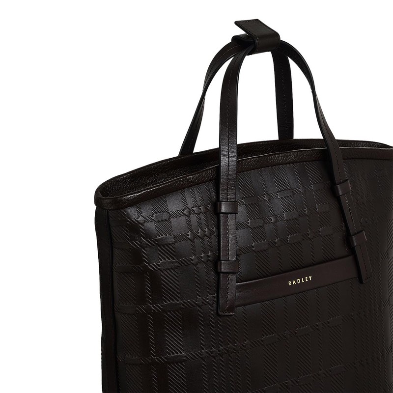 RADLEY London Bridgewater 2.0 Women's Medium Check-embossed Leather Ziptop Backpack