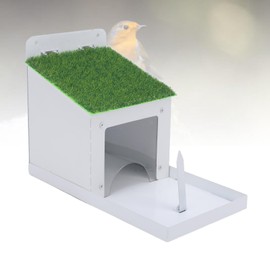 Squirrel Feeder, Solid Structure Weather Proof Metal Squirrel Feeding Box with Station for Outside House Backyard Garden