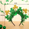 Gangel St Patricks Day Headbands Green Bow Hairband Bows Hair