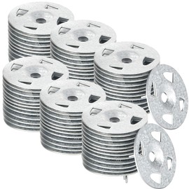 Washers for Installation of Foam Board Panels 1-1/4 Inch Galvanized Steel Washer for Fixing Fastening Installation (300 Packs)