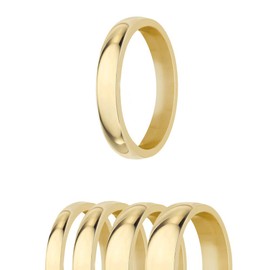 Treuheld® Stainless Steel Ring Gold 48 Sizes, Stainless Steel