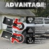 YIYITOOLS Front Demon Tow Hook Mounting Bracket with 3/4" Shackles