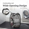 Collapsible Mesh Pop Up Laundry Hamper with Sturdy Handles and