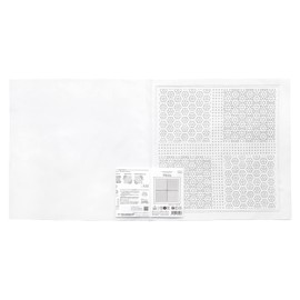 Olympus H-1111 La bouquetiere Flower Dish Towel Cloth Pack, Florets, White