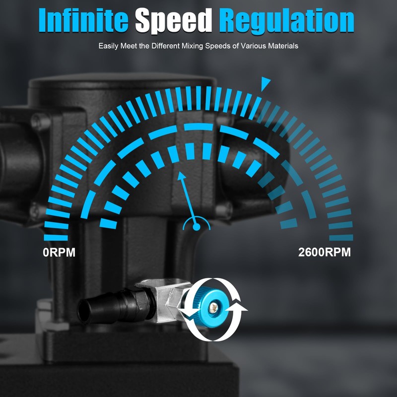 1/4HP 5 Gallon Pneumatic Paint Mixer Machine 20L Ink Coating