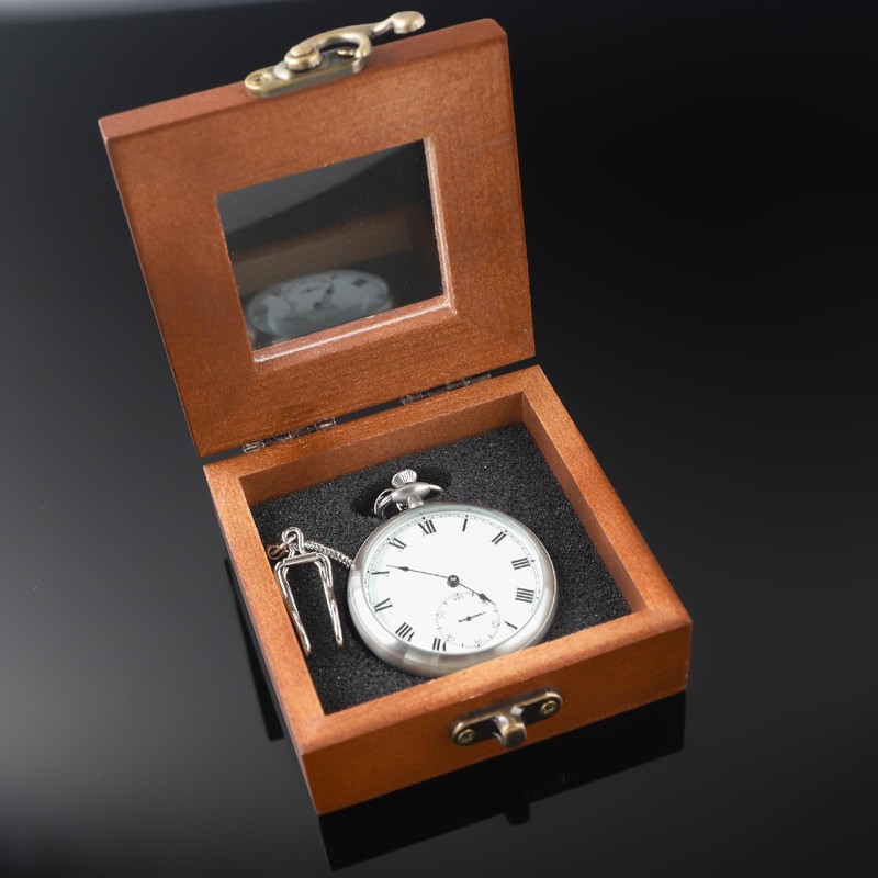 Tiong Luxury Pocket Watch Box Wooden Box Single Gift Box