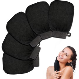 Guante Exfoliante Corporal, 5 Unidades Para Ducha Y Spa, Guantes Exfoliantes， De Alta Calidad 14 X 21 Cm, Ideal Para Masajes, Gimnasio Y Cuidado De Pies, Guante Exfoliante Corporal Reutilizable