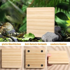 VIBRATITE Unfinished Wooden Coasters, Set of 12, 4 Inch Square Blank Wooden Coasters, Craft Coasters for DIY Architectural Models, Drawing, Painting, Wood Engraving, Wood Burning, Laser Scroll Sawing