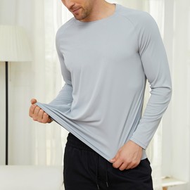 CE' CERDR 5 Pack Long Sleeve Shirts for Men Quick Dry Moisture Wicking Sun Protection Mens Long Sleeve Tee Shirts for Workout Running