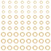 UNICRAFTALE 120 Pieces 3 Sizes 18 Carat Gold-Plated Open Jump