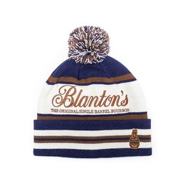 Blanton's Custom Knit Beanie with Pom Blue