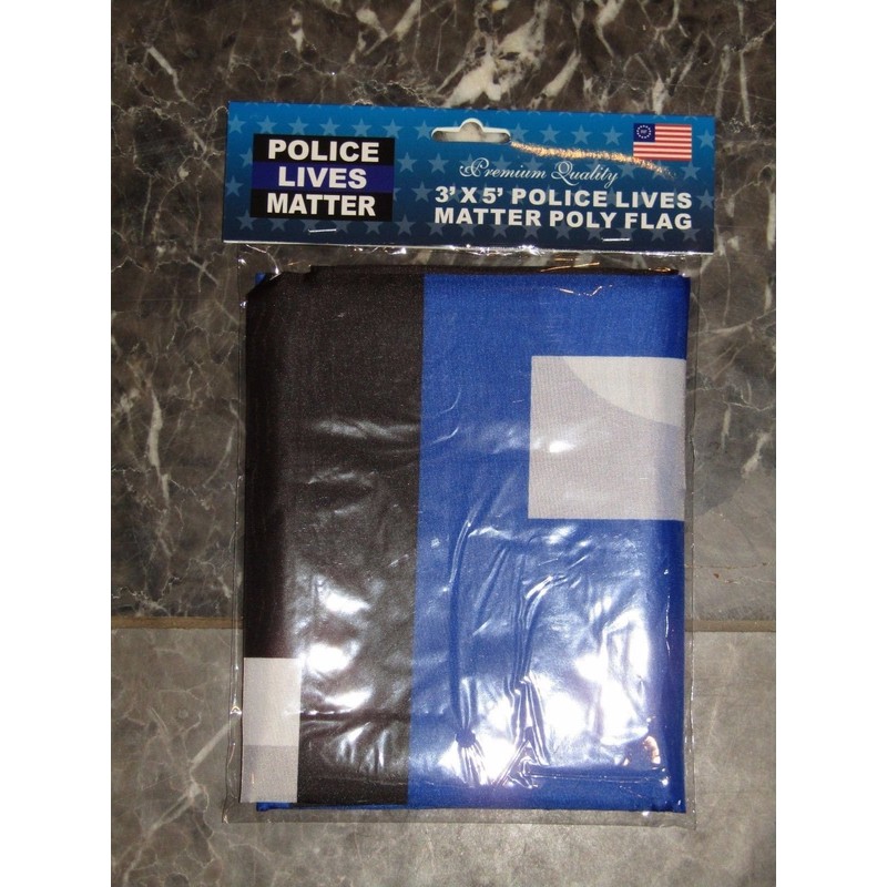 Ant Enterprises 3x5 Police Lives Matter Thin Blue Line Flag