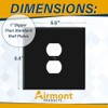 (2 Pack) Jumbo 2-Gang Duplex Outlet Cover Plate – Oversized