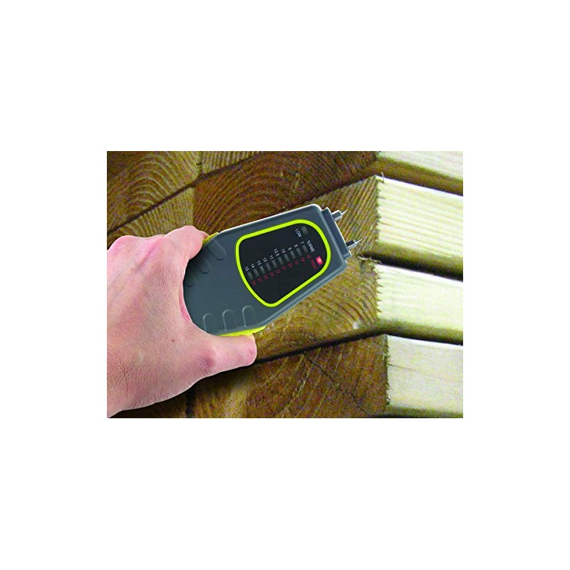 General Tools MM1E Moisture Meter, Pin Type, LED Bar Graph