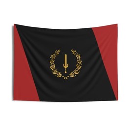 Black American Heritage Flag Indoor Wall Tapestry - size: 80" × 68"