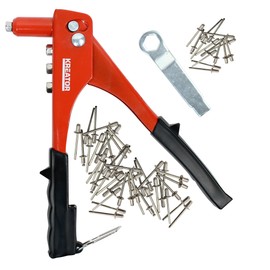 Blind Riveter, Rivet, Rivet, Pop Riveter, Hand Rivet Gun + 4 Mouthpiece + 60 Rivets