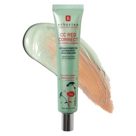 Erborian Color Correcting CC Cream with Centella Asiatica, Red Correct - Light Multi-Purpose Facial Concealer with Illuminating Finish Soothes & Hydrates - SPF Korean Skincare Skin Perfector - 1.5 Oz