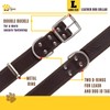 ADITYNA ADITYNA Heavy Duty Leather Dog Collar for Large Dogs