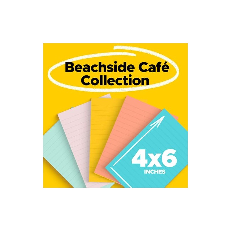 Post-it Super Sticky Notes, 5 x 20.3 cm, Marseille Collection,