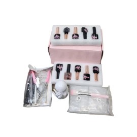 SXC Cosmetics Extension Gel Nail Kit w/ Mini Nail Lamp, EGK-03 - Pink Series