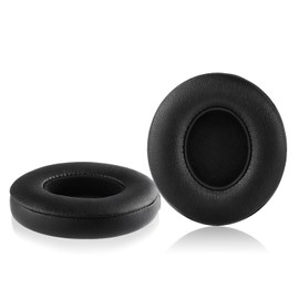 Solo 3 Earpad Memory Foam Protein Leather Ear Pads Earbuds Cushion Replacement Earpads Compatible with Beats Solo 2.0/3.0 Wireless NOT FIT Solo 2.0 Wired (Black)