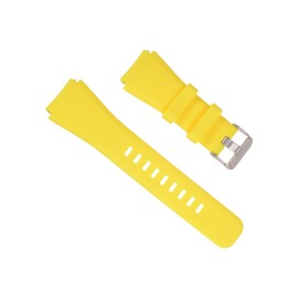 uxcell Rubber Watch Band 22mm Width, Unique Design Replacement Silicone Watch Strap for Gear S2 S3 S4 and GT/Smart Watch, Yellow